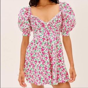 For Love and Lemons Petal Mini floral Dress